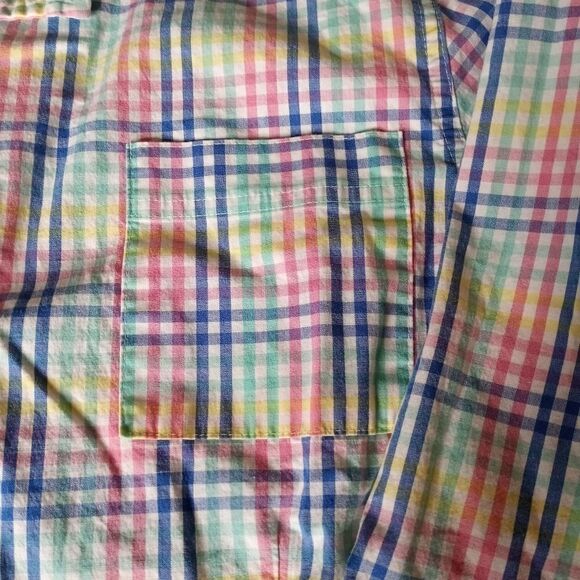 Sag Harbor Dressy XL Button Up 3/4 Sleeve Multicolored Pocket Women's Shirt - Picture 4 of 9